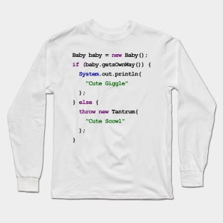 Java Code New Baby Long Sleeve T-Shirt